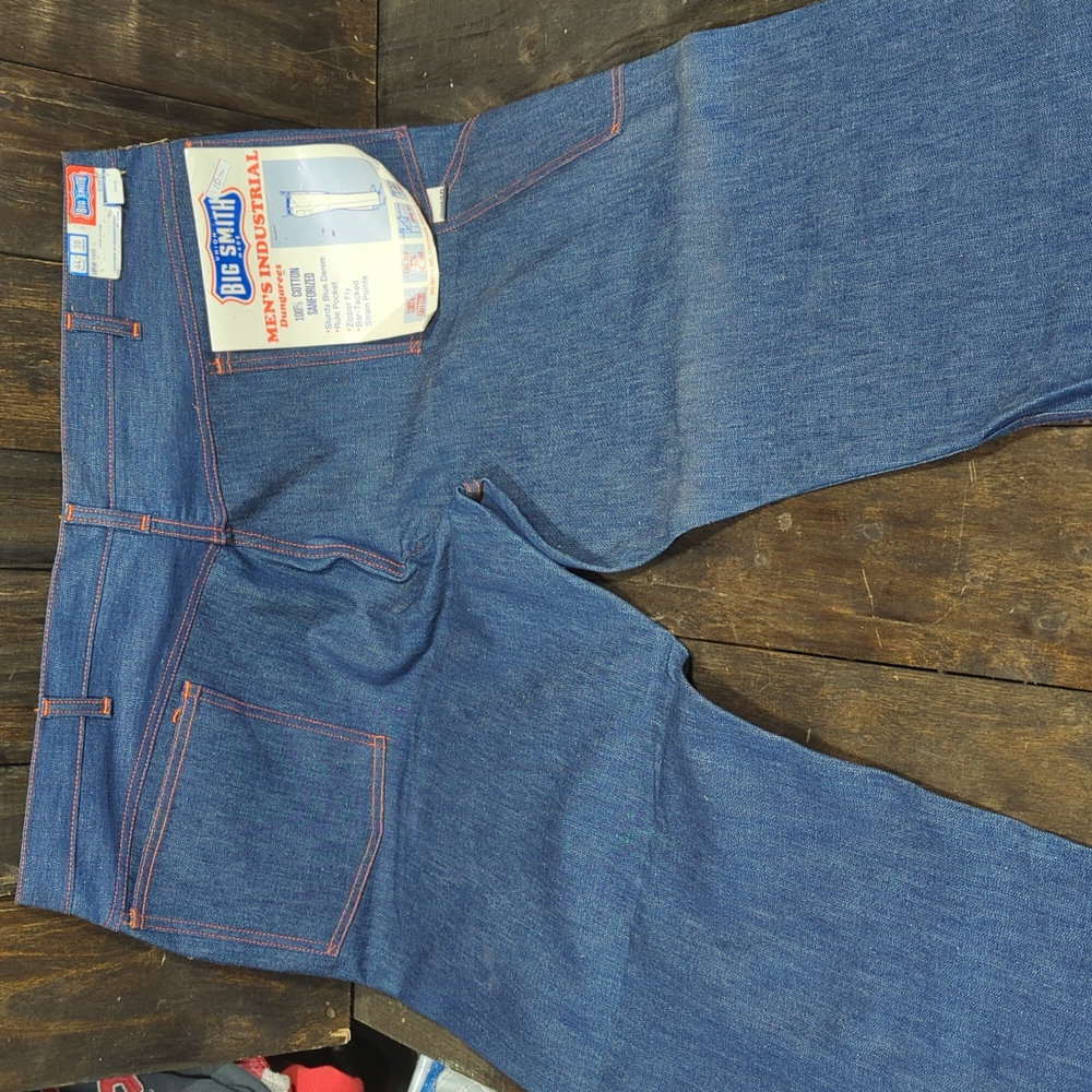 Vintage Big Smith Union Made Blue Jeans NWT old stock 44x30